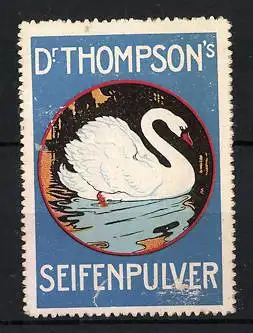 Reklamemarke Dr. Thompson's Seifenpulver, Schwan