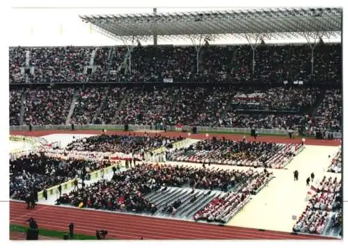 17 Fotografien unbekannter Fotograf, Ansicht Berlin-Westend, Papst Johannes Paul II. am 23 Juni 1996 im Olympiastadion