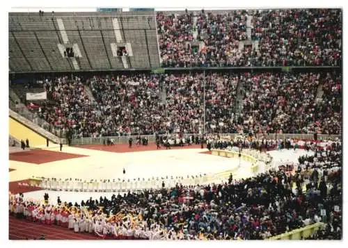17 Fotografien unbekannter Fotograf, Ansicht Berlin-Westend, Papst Johannes Paul II. am 23 Juni 1996 im Olympiastadion