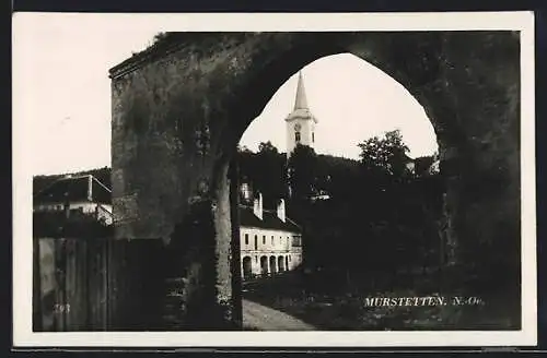 AK Murstetten, Durchblick auf die Kirche