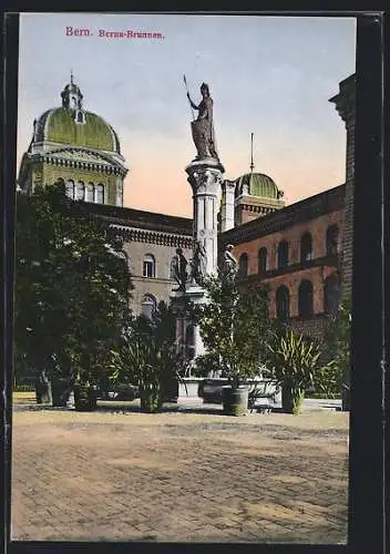 AK Bern, Blick auf den Berna-Brunnen