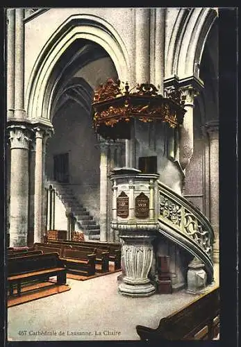 AK Lausanne, Cathédrale, La Chaire