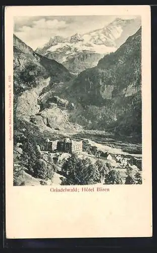 AK Grindelwald, Das Hotel Bären im Bergidyll