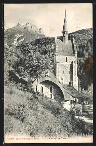 AK Tarasp, Blick auf die Kirche