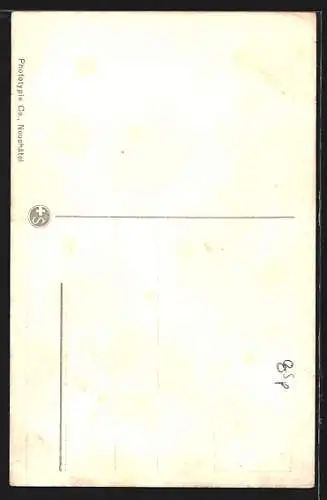 AK Territet, Bergbahn Glion-Territet mit Gebirgspanorama, Bergbahn, Dampfer