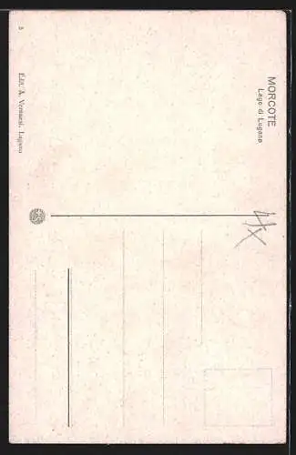 Künstler-AK Morcote, Lago di Lugano