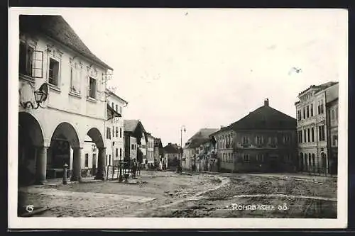 AK Rohrbach, Ortspartie mit Häusern