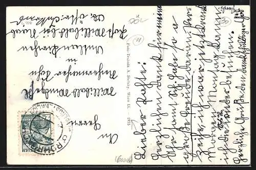 AK Rohrbach, Ortspartie mit Häusern