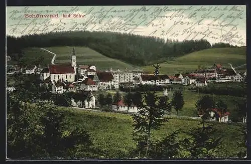 AK Schönwald / Schwarzwald, Panorama