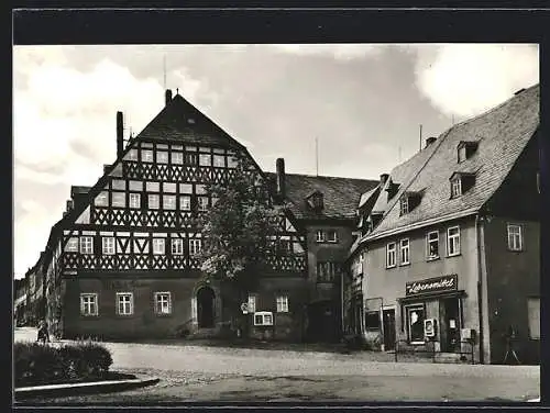 AK Hartenstein / Sachsen, Historische Gaststätte Weisses Ross