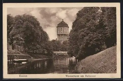 AK Emden / Ostfriesland, Wasserturm am Baltentor