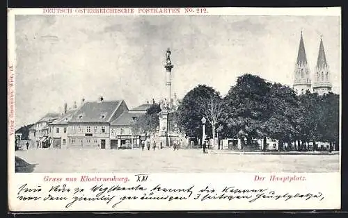 AK Klosterneuburg, Blick auf den Hauptplatz