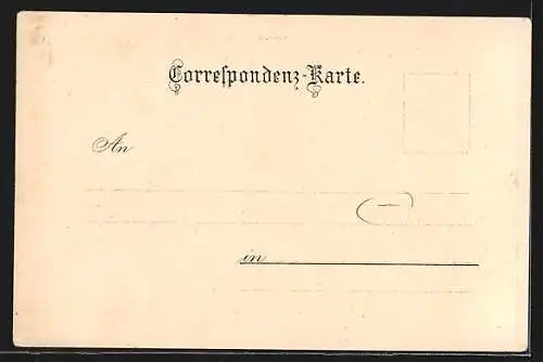 Lithographie Klosterneuburg, Die Unvollendete Kirche, Ortspartie mit Kirche