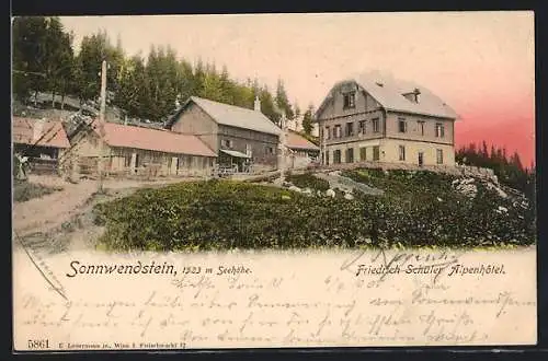 AK Sonnwendstein, Friedrich Schüler Alpenhotel