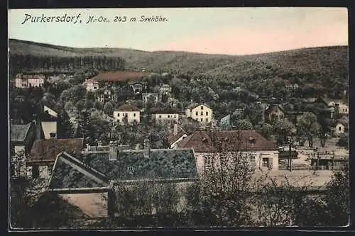 AK Purkersdorf /N.-Oe., Teilansicht gegen den Wald