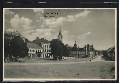 AK Oberhollabrunn, Blick über den Hauptplatz