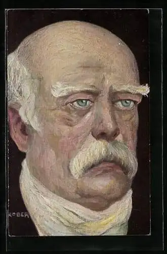 Künstler-AK Portrait von Fürst Bismarck