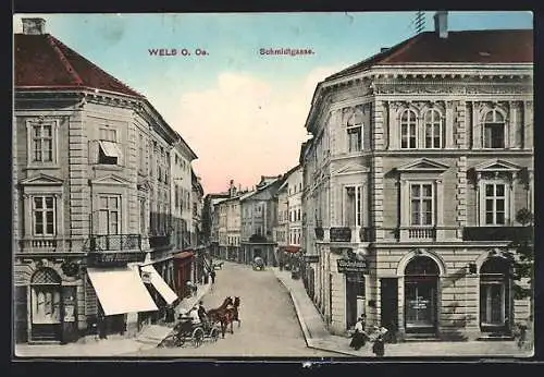 AK Wels, Blick in die Schmidtgasse