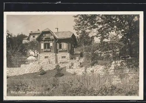 AK Breitenstein a. S., Berg-Heim im Sonnenschein