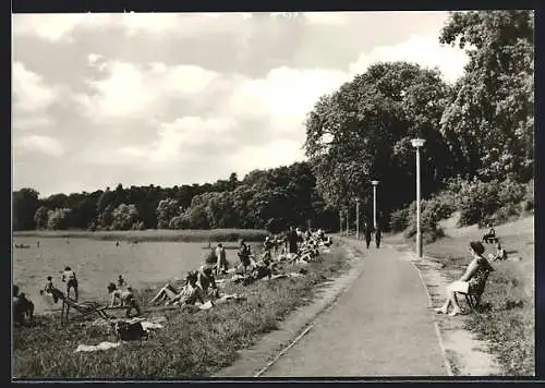 AK Plau /Meckl., Strandbad am Plauer See