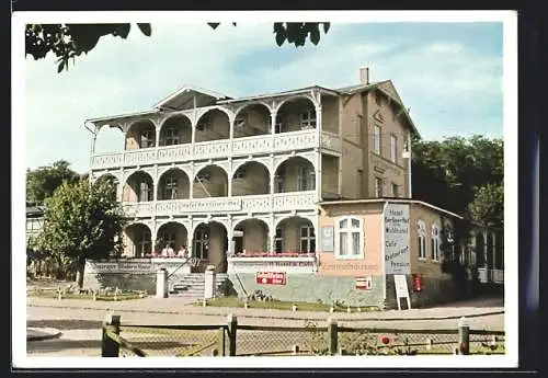 AK Sellin a. Rügen, Hotel Berliner Hof, früher Waldhotel