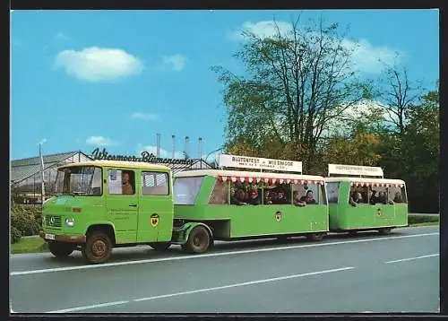 AK Wiesmoor, Gärtnerei Besichtigung mit Wagen