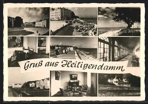 AK Heiligendamm, Ortsansichten mit Strand und Gasthaus