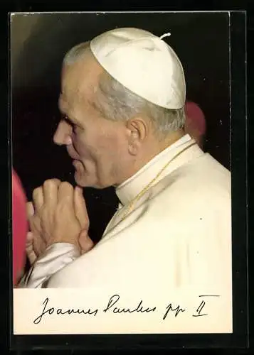 AK Papst Johannes Paul II. im Profil
