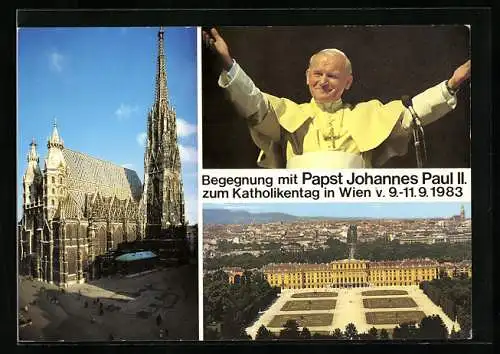 AK Wien, Begegnung mit Papst Johannes Paul II. zum Katholikentag 1983