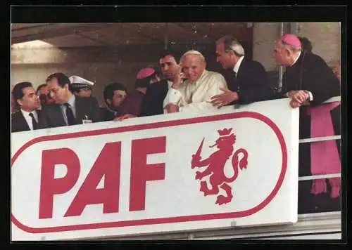 AK Romagna, Papst Johannes Paul II. auf einer Tribüne