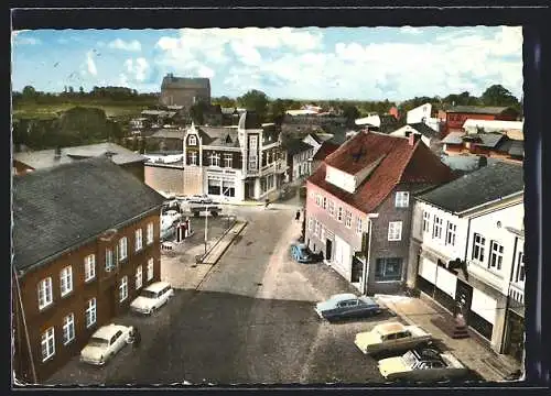 AK Kellinghusen /Holstein, Strassenpartie aus der Vogelschau