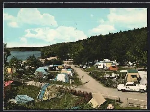 AK Mölln in Lbg., Campingplatz am Lütauer See