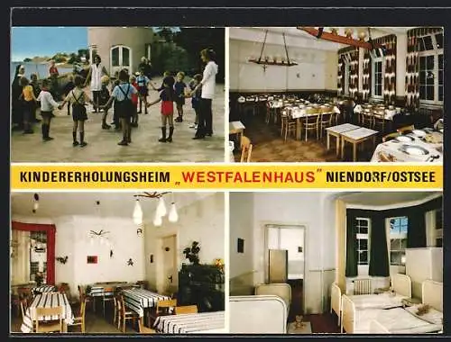 AK Niendorf /Ostsee, Kindererholungsheim Westfalenhaus, Gasthaus, Travemünder Landstr. 1