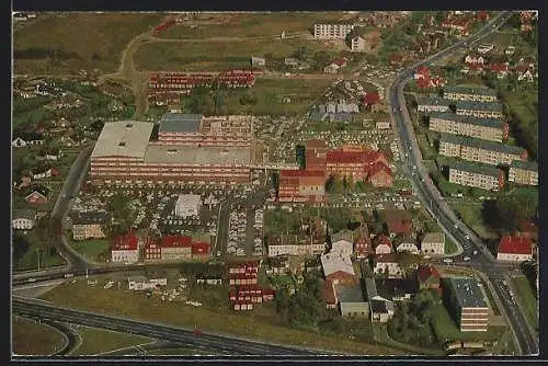 AK Bad Segeberg, Möbel-Kraft, Ziegelstr. 5 - 9 vom Flugzeug aus