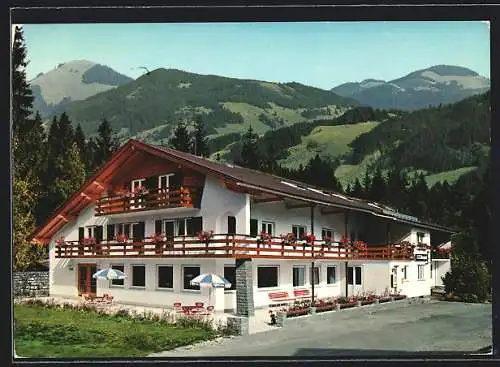 AK Unterjoch /Allgäu, Pension Berghof, Bes.: Fam. Mattausch