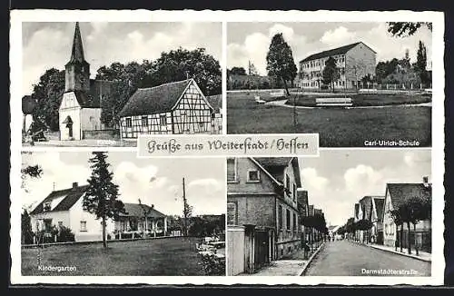 AK Weiterstadt /Hessen, Kindergarten, Darmstädterstrasse
