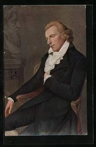 Künstler-AK Ludovike Simanowiz: Friedrich Schiller