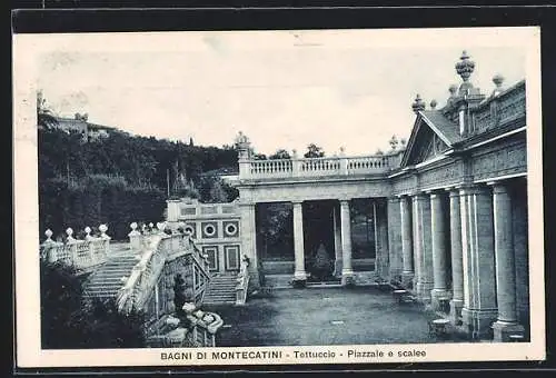 AK Bagni di Montecatini, Tettuccio, Piazzale e scalee