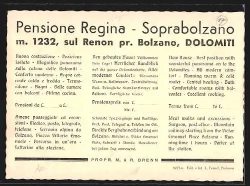 AK Soprabolzano sul Renon, Pensione Regina