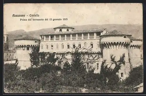 AK Avezzano, Castello, Prima del terremotot del 13 gennaio 1915