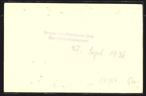 Foto-AK Mannheim-Neckarstadt, Hohner Handharmonika-Club 1936