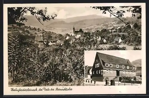 AK Heiligkreuzsteinach, Hotel-Pension zum roten Löwen