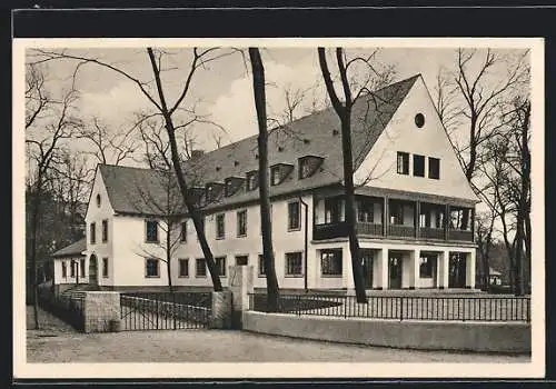 AK Mannheim, Die Jugendherberge, Vorderansicht