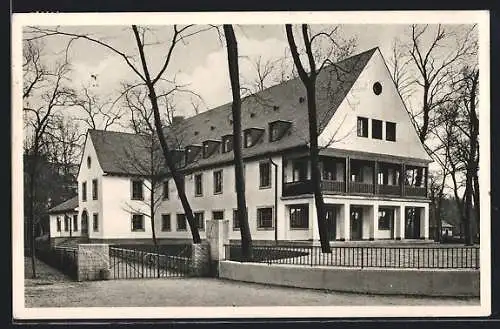 AK Mannheim, Die Jugendherberge, Vorderansicht