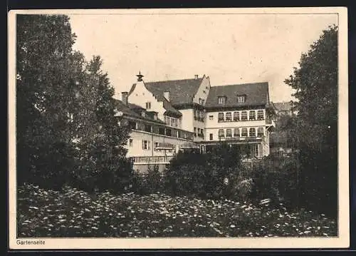 AK Heimenkirch / bayr. Allgäu, Herz-Jesu-Heim, Knaben- und Studentenerholungsheim, Gartenseite