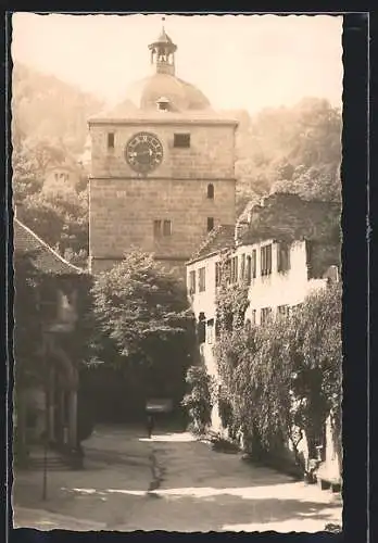 Foto-AK Heidelberg / Neckar, Schlosshof