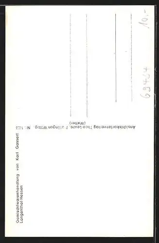 AK Langenthal / Odenwald, 3 Ortsansichten