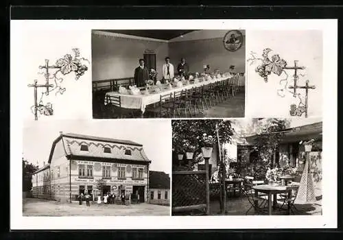 AK Nieder-Russbach, Gasthaus zur deutschen Eiche