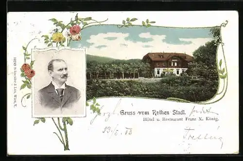 AK Kaltenleutgeben, Hotel und Restaurant Franz X. König Rother Stadl