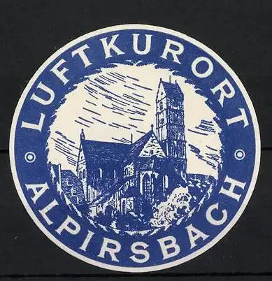 Reklamemarke Alpirsbach, Schlossansicht